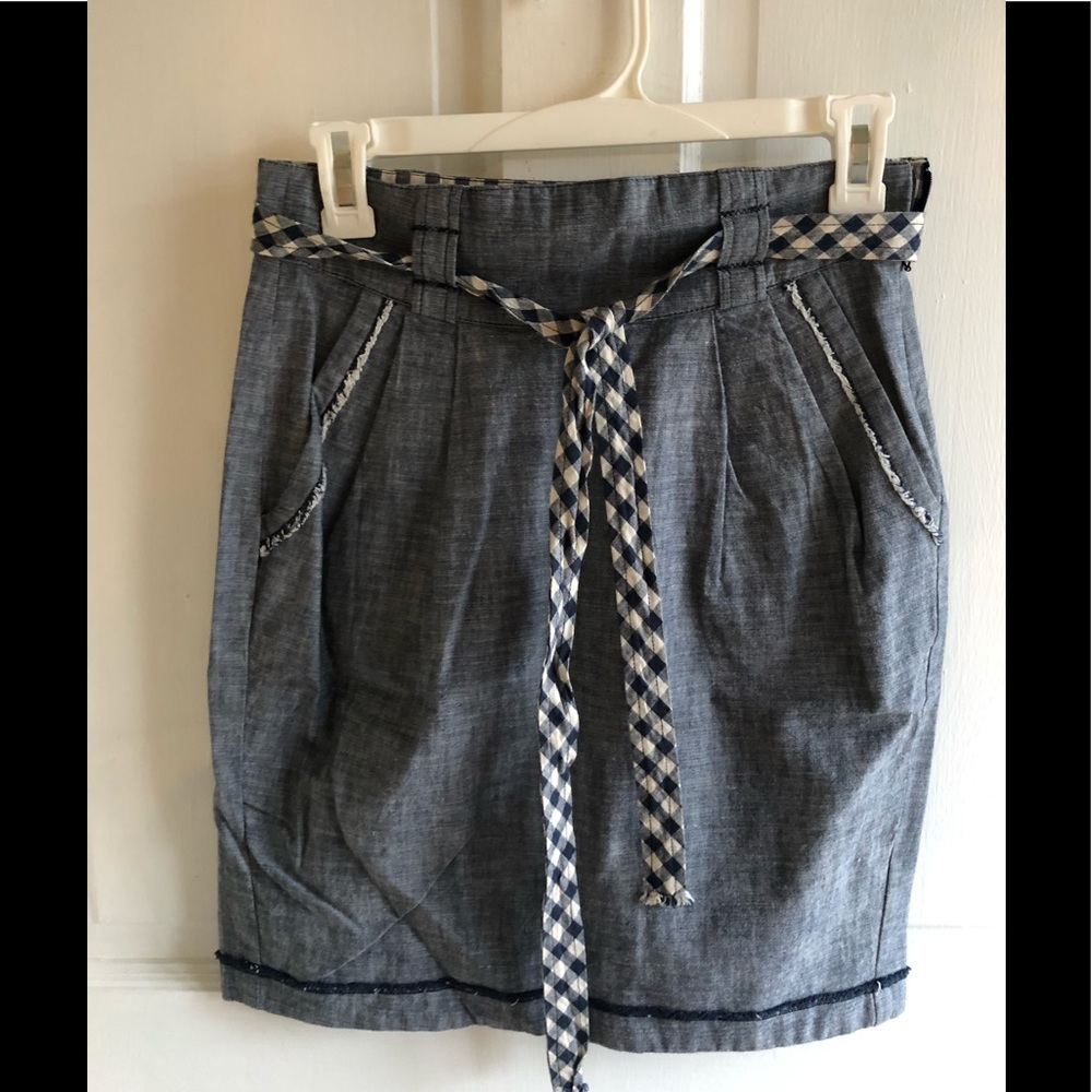 Anthropologie Size small high waisted denim skirt